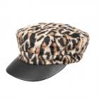 FASHION | Berretto Donna New Boy tessuto maculato beige