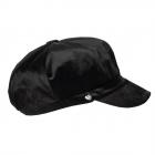 FASHION | Berrettone Donna Monello Velluto t. unita nero