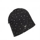 FASHION | CUFFIA Beanie donna FELPA CON STAMPA CUORI GLITTERATA nero