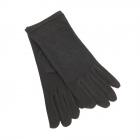 GUANTI IN PILE DA DONNA CON SIMMETRIA BORCHIE nero