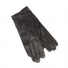 HUTTER | guanti donna vera pelle nappa con fodera seta nero