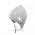MASSIMO | Cappello da bambina con fodera interna e cravatta grigio