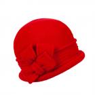 WILLI | Cappello in lana follato con applicazioni rosso