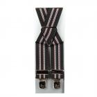 Bretelle dei pantaloni con 2 strisce nero