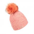 SEEBERGER | Berretto con risvolto pompon arancio
