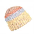 SEEBERGER | Cappello risvolto con righe multicolori giallo