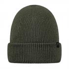 BARTS | Cappello Beanie Kinabalu con risvolto verde oliva.