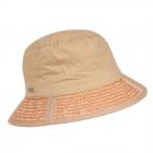 SEEBERGER | Cappello a secchiello con tesa di paglia beige