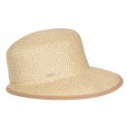 SEEBERGER | Schirmhut mit Kontrastkante beige