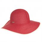 SEEBERGER | Cappello di paglia da donna rosso