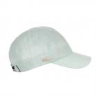 SEEBERGER | Cappello a scudo in cotone e lino verde chiaro