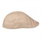 SEEBERGER | Coppola unisex in cotone-lino beige