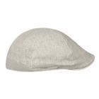 SEEBERGER | Coppola unisex in cotone-lino grigio chiaro