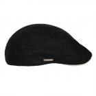 SEEBERGER | Coppola unisex in cotone-lino nero