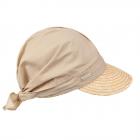 SEEBERGER | Cappello in paglia da donna con finiture in paglia e testa in tessuto per un elegante be naturale