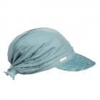 SEEBERGER | Cappello in paglia da donna con finiture in paglia e testa in tessuto per un elegante be antracite