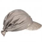 SEEBERGER | Cappello in paglia da donna con finiture in paglia e testa in tessuto per un elegante be fango