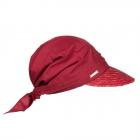 SEEBERGER | Cappello in paglia da donna con finiture in paglia e testa in tessuto per un elegante be rosso