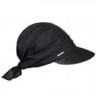 SEEBERGER | Cappello in paglia da donna con finiture in paglia e testa in tessuto per un elegante be nero
