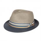 STETSON | Cappello Trilby Toyo bicolore protezione UV 40+ grigio