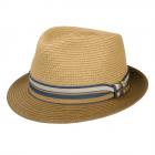 STETSON | Cappello Trilby Toyo bicolore protezione UV 40+ marrone