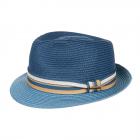 STETSON | Cappello Trilby Toyo bicolore protezione UV 40+ blu