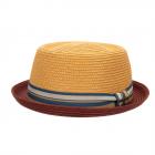 STETSON | Cappello di paglia da uomo Pork Pie rosso