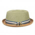 STETSON | Cappello di paglia da uomo Pork Pie verde
