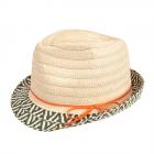 MAXIMO | Cappello di paglia per bambini Trilby naturale