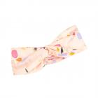 MAXIMO | Fascia elastica per capelli da bambina realizzata in 100% cotone rosa