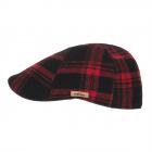 STETSON | Berretto Texas Shadow Plaid in 6 spicchi in lana vergine rosso