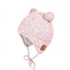 MAXIMO | Cappellino da annodare con 2 pompon rosa