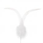 Piume di gallo bianche 2 pezzi con piumino 2a qualit� bianco