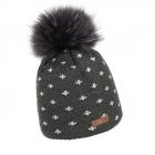 NORTON | Cappello maglia da donna con Pompon antracite