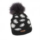 NORTON | Cappello lavorato a maglia da donna con pompon nero