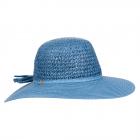 MODA | Cappello di carta da donna monocolore blu