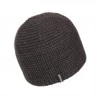McBEANIE | CUFFIA LANA CON PILE A CONTRASTO antracite