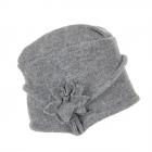 MAYSER | Cappello da donna Chelsea con applicazione floreale realizzato in 100% lana vergine grigio