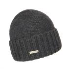 SEEBERGER | Berretto in cashmere con risvolto unisex antracite