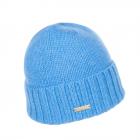 SEEBERGER | Berretto in cashmere con risvolto unisex celeste