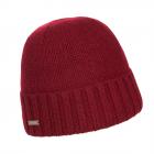 SEEBERGER | Berretto in cashmere con risvolto unisex rosso scuro