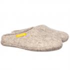 HAUNOLD | Pantofole in feltro 100% lana Made in Alto Adige grigio