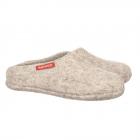 HAUNOLD | Pantofole in feltro 100% lana Made in Alto Adige grigio