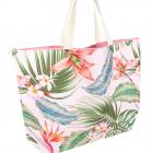 FASHION | Borsa stampa tropicale 52x16x38 rosa