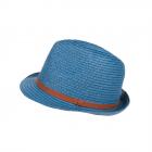 MAXIMO | Kids Trilby cappello di paglia celeste