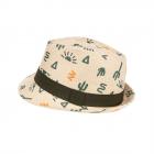 MAXIMO | Kids Boy Trilby Cappello da bambino con motivo cactus naturale