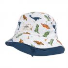 MAXIMO | Cappello Mini Boy Dino con lacci in 100% cotone naturale