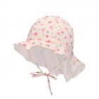 STERNTALER | Cappello da sole per ragazze in cotone con protezione per il collo e lacci naturale