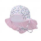 STERNTALER | Cappello da sole per bambina bianco con cuori colorati bianco