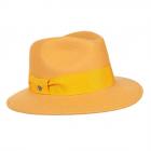 FASHION | Cappello da donna fedora tinta unita giallo
